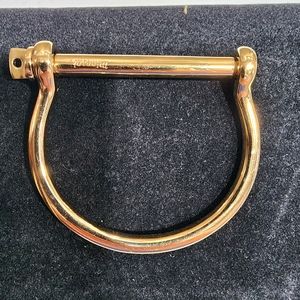 Designer Miansai 18k rose gold plated screw on cuff bracelet fashion jewelry